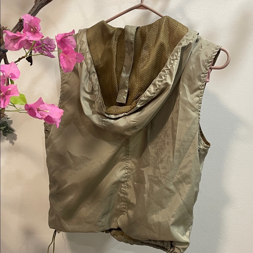 Buffalo David Bitton Light Brown Hooded Vest - Picture 3 of 5